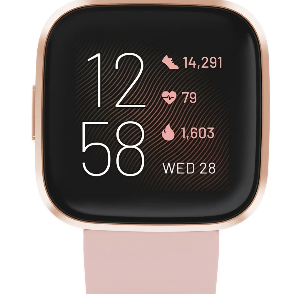 Fitbit - Versa 2 Smartwatch Fitbit Pink Smartwatch Sleek Design Fitness Tracking